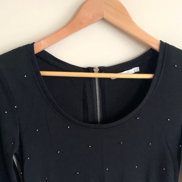 Black Long Sleeved Dress - Small - Picture 3 of 6